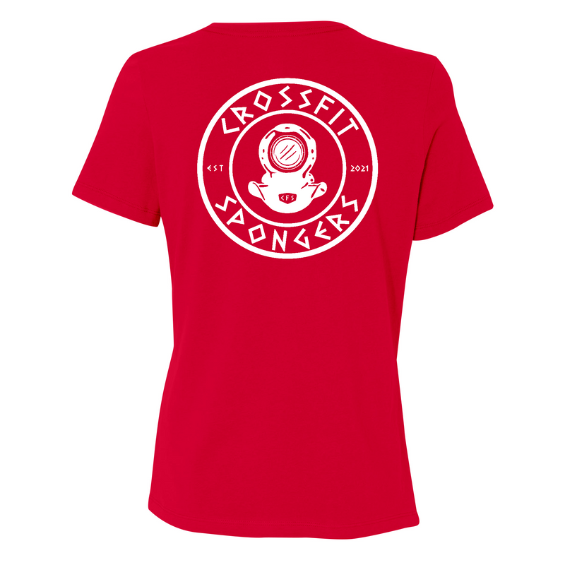CrossFit Spongers White Womens - T-Shirt