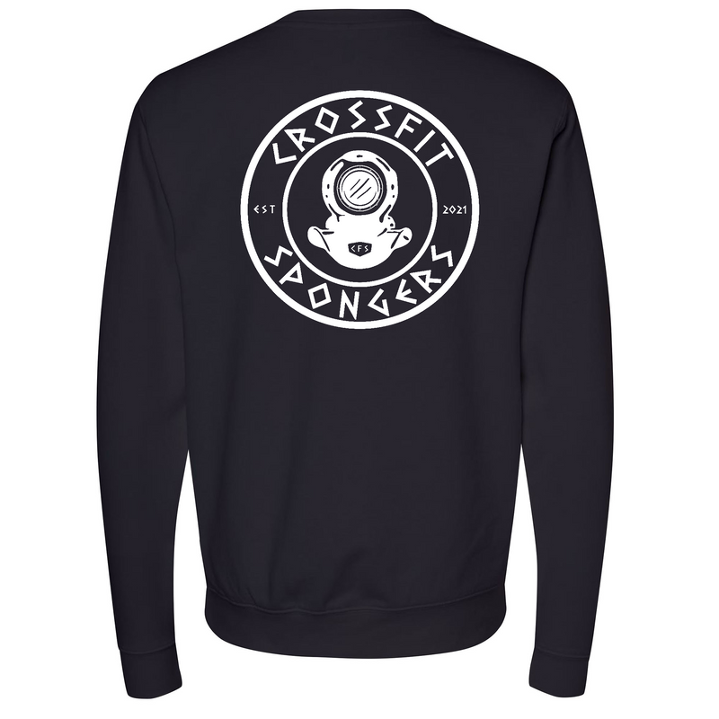 CrossFit Spongers White Mens - crewneck