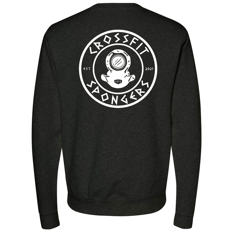 CrossFit Spongers White Mens - crewneck