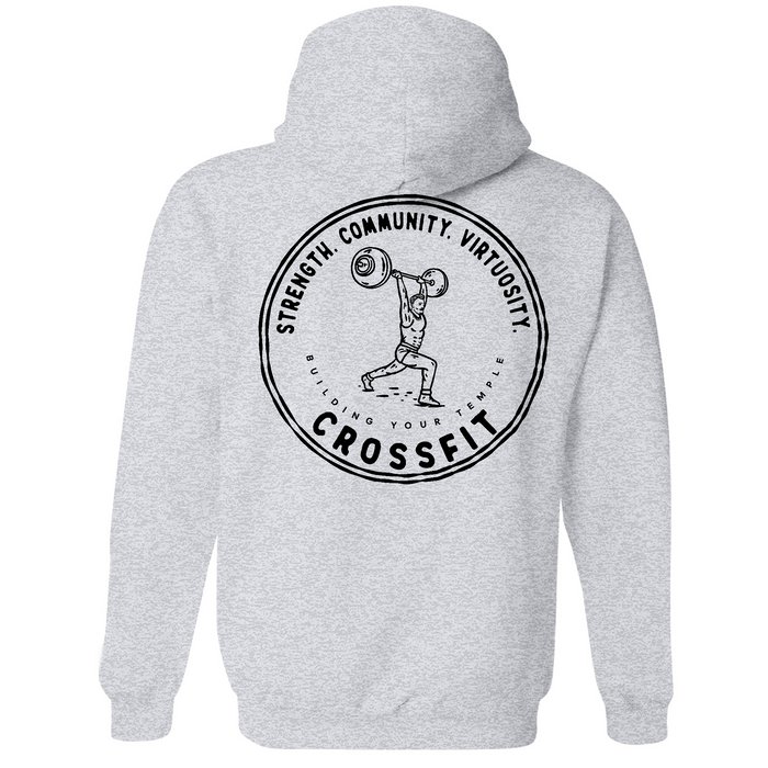 Mens Medium Grey Heather Style_Hoodie