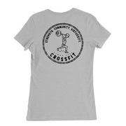 Womens Medium Solid Athletic Grey Style_T-Shirt