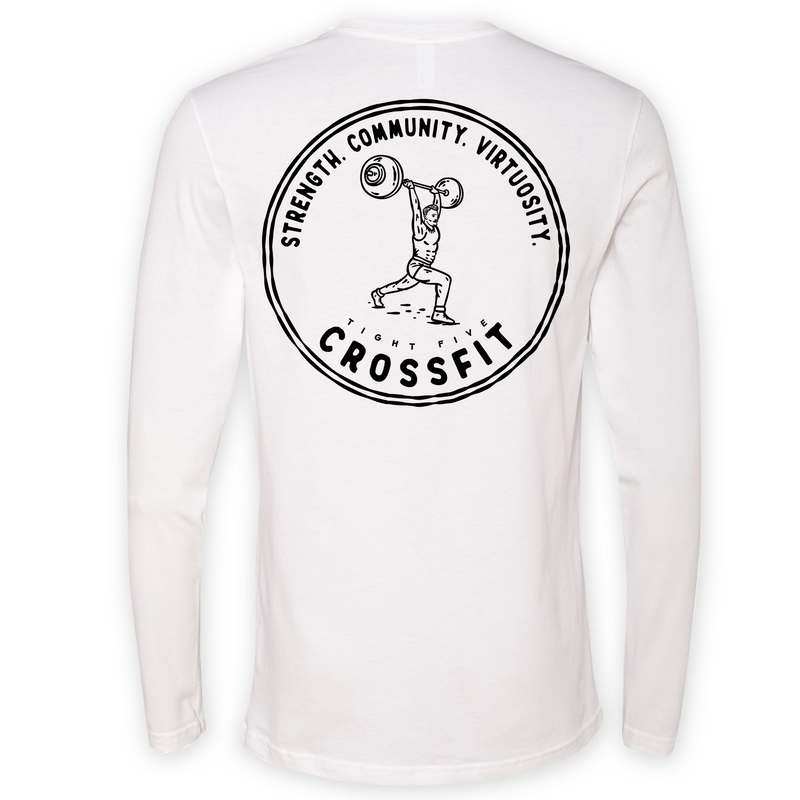 Mens Medium White Style_Long Sleeve
