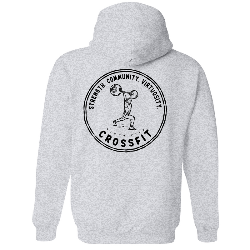 Mens Medium Grey Heather Style_Hoodie