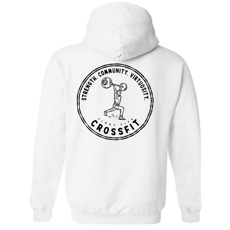 Mens Medium White Style_Hoodie