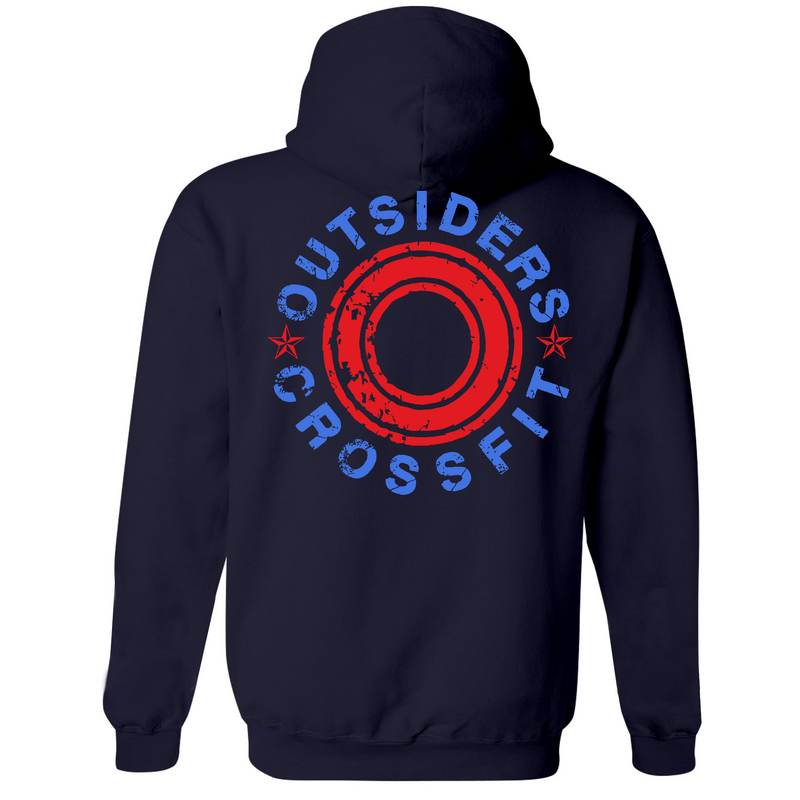 Mens Medium Navy Style_Zip_Hoodie
