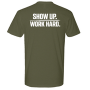 Mens Medium Military Green Style_T-Shirt