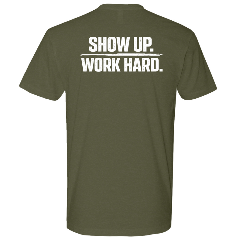 Mens Medium Military Green Style_T-Shirt