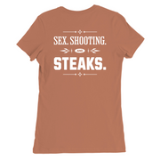 Womens Medium Brown Style_T-Shirt