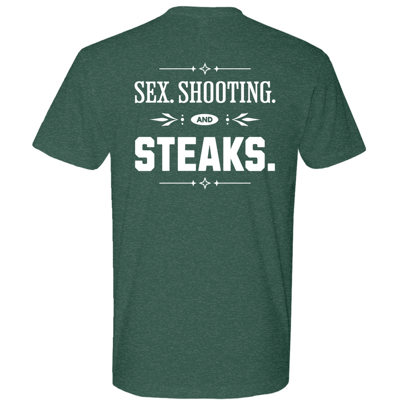 Mens Medium Heather Forest Green Style_T-Shirt