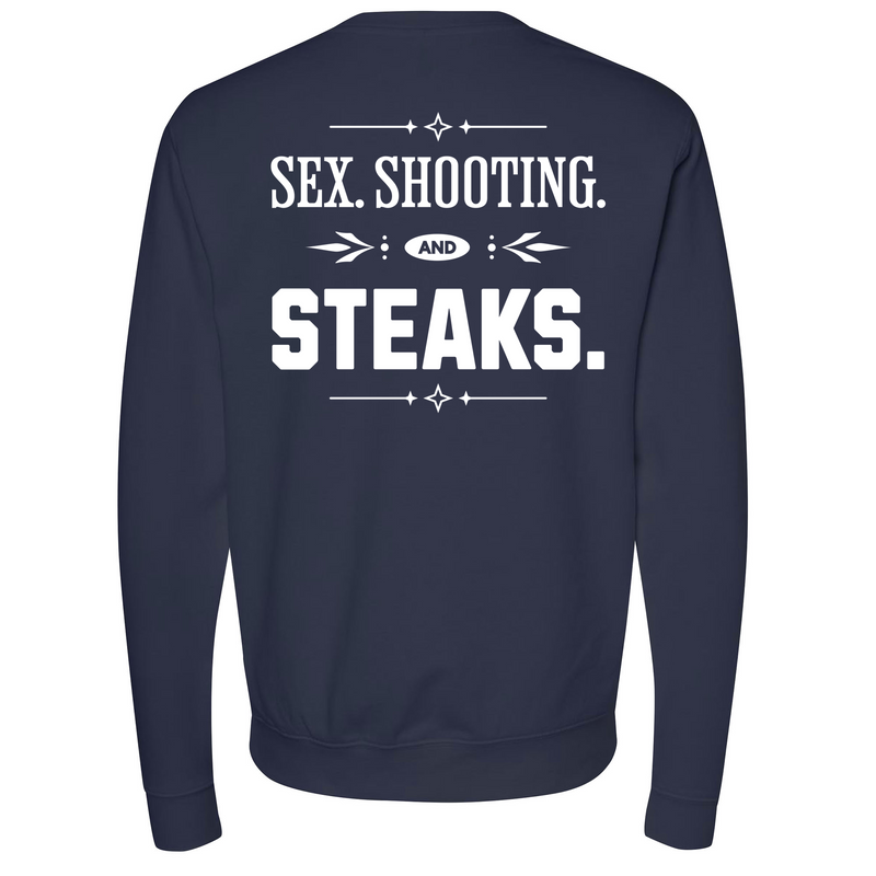 Mens Medium Classic Navy Heather Style_Sweatshirt