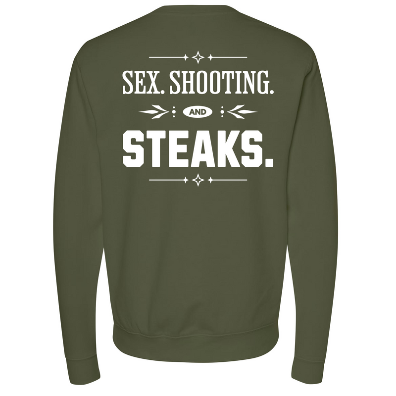 Mens Medium Army Style_Sweatshirt