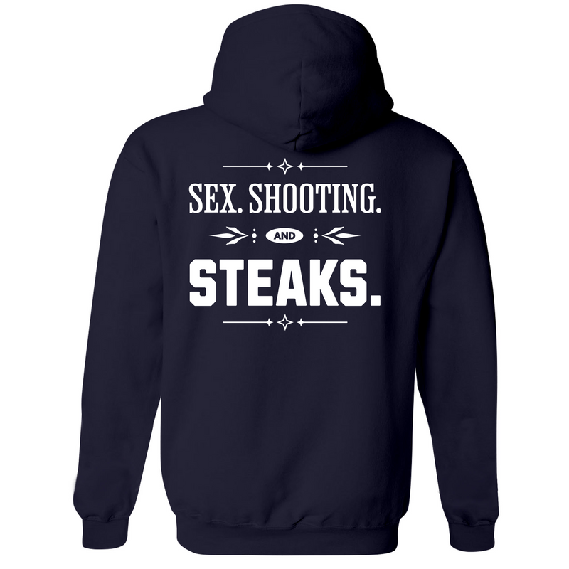 Mens Medium Classic Navy Style_Hoodie