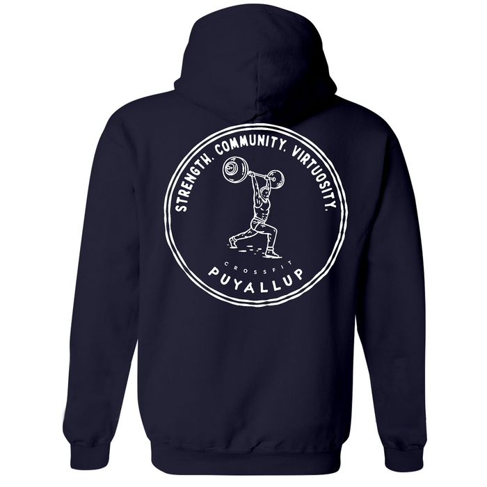 Mens Medium Classic Navy Style_Hoodie
