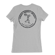 Womens Medium Solid Athletic Grey Style_T-Shirt