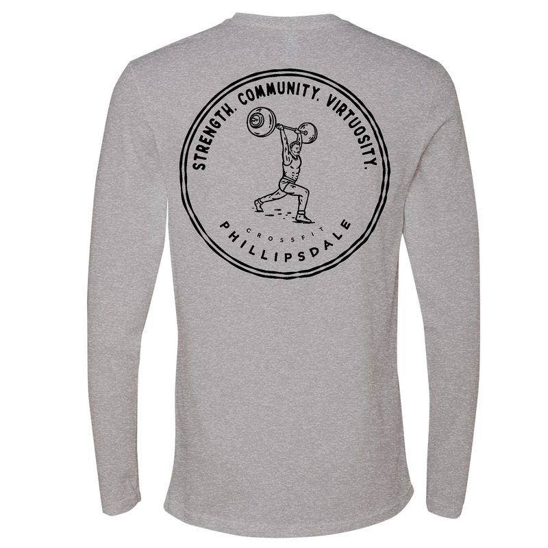 Mens Medium Heather Gray Style_Long Sleeve