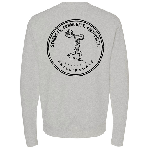Mens Medium Grey Heather Style_Sweatshirt