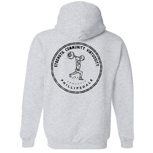 Mens Medium Grey Heather Style_Hoodie