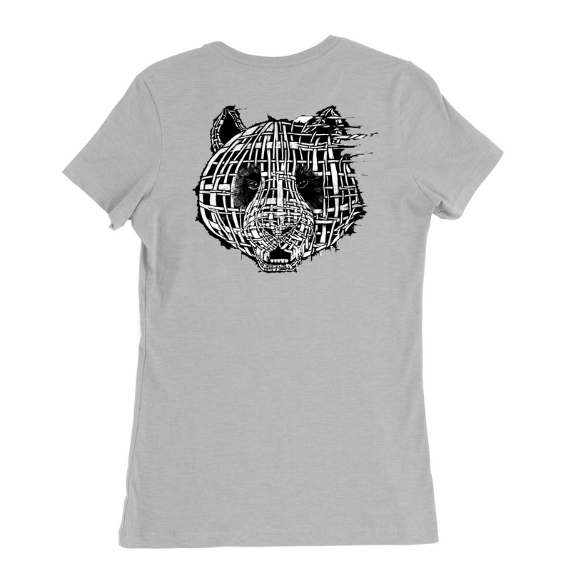 Womens Medium Solid Athletic Grey Style_T-Shirt