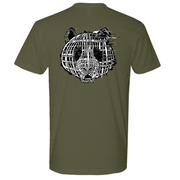 Mens Medium Military Green Style_T-Shirt