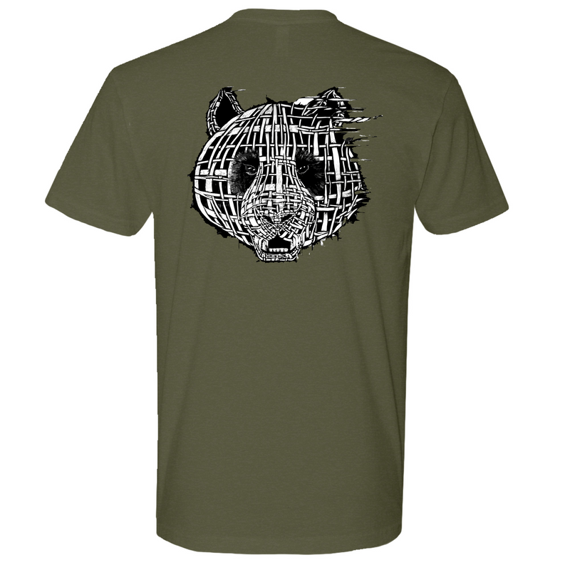 Mens Medium Military Green Style_T-Shirt