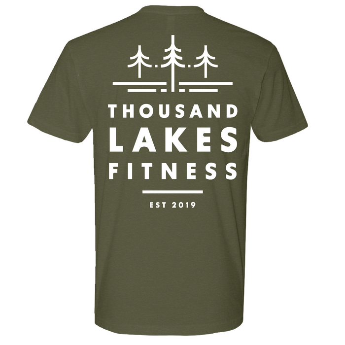 Mens Medium Military Green Style_T-Shirt