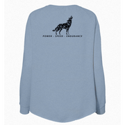 Womens Medium Misty Blue Style_Sweatshirt