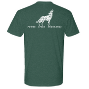 Mens Medium Heather Forest Green Style_T-Shirt