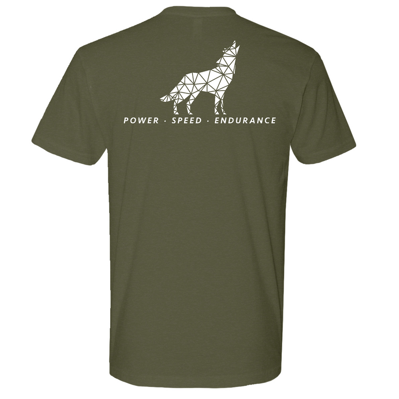 Mens Medium Military Green Style_T-Shirt