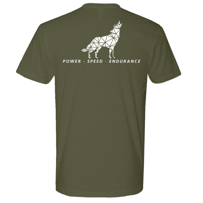 Mens Medium Military Green Style_T-Shirt