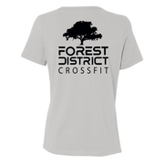 Womens Medium Solid Athletic Grey Style_T-Shirt