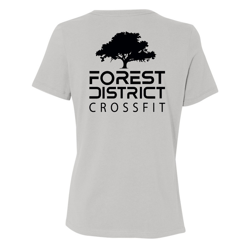 Womens Medium Solid Athletic Grey Style_T-Shirt