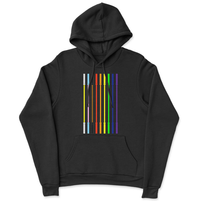 JP CrossFit Pride Flag Barbells Mens - Hoodie