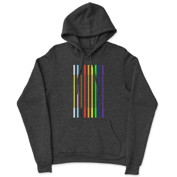 JP CrossFit Pride Flag Barbells Mens - Hoodie