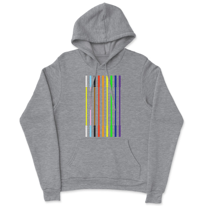 JP CrossFit Pride Flag Barbells Mens - Hoodie