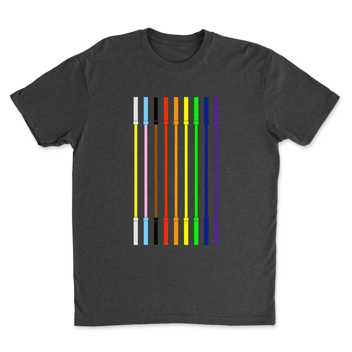 JP CrossFit Pride Flag Barbells Mens - T-Shirt