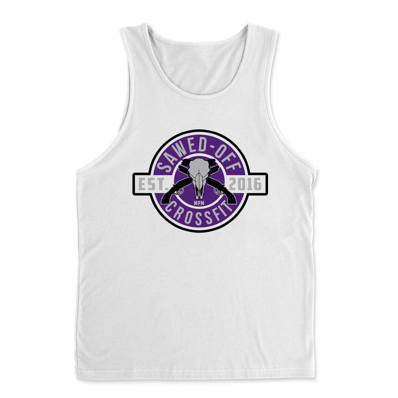 Sawed-Off CrossFit - Purple - Mens - Tank Top