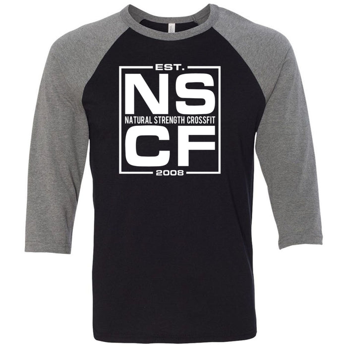 Natural Strength CrossFit - 100 - Est 2008 One Color - Men's Baseball T-Shirt