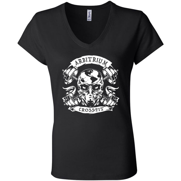 Arbitrium CrossFit - 100 - Strong People - Women's V-Neck T-Shirt