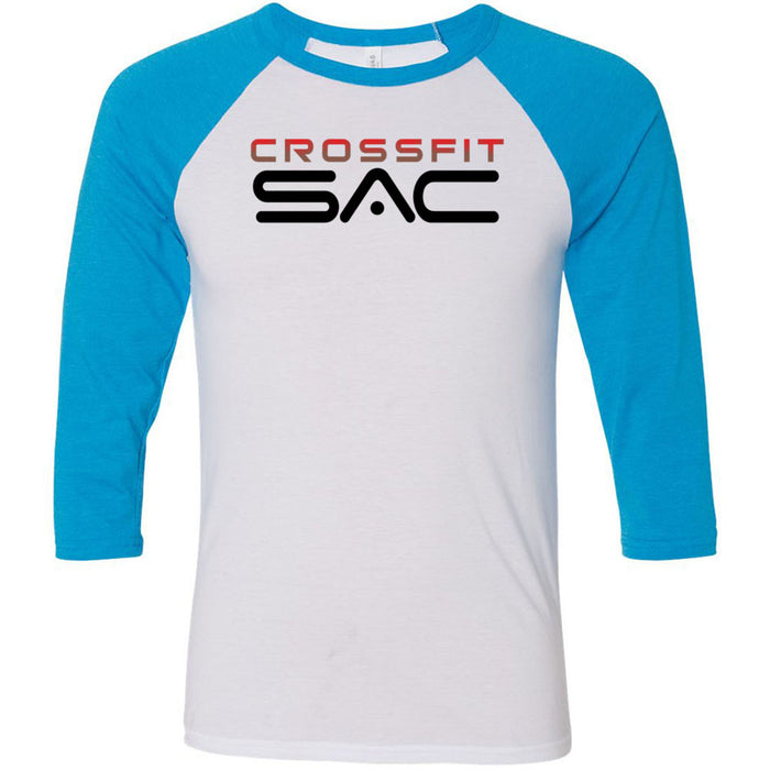 CrossFit SAC - 100 - Red & Black - Men's Baseball T-Shirt