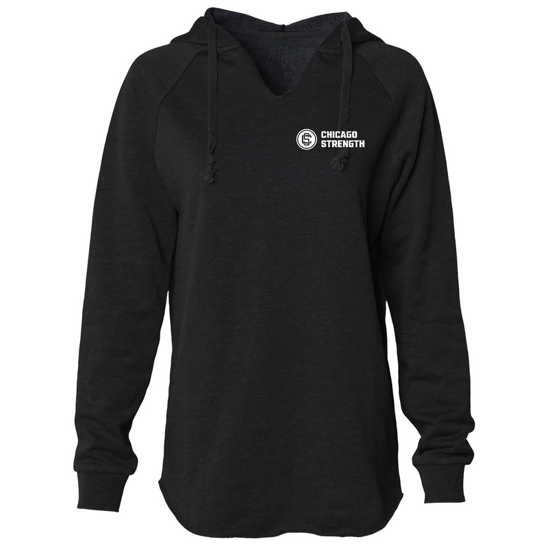 Chicago Strength Round Pocket Womens - Hoodie