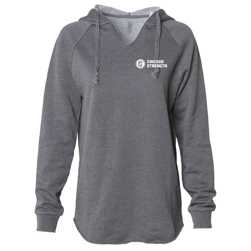 Chicago Strength Round Pocket Womens - Hoodie