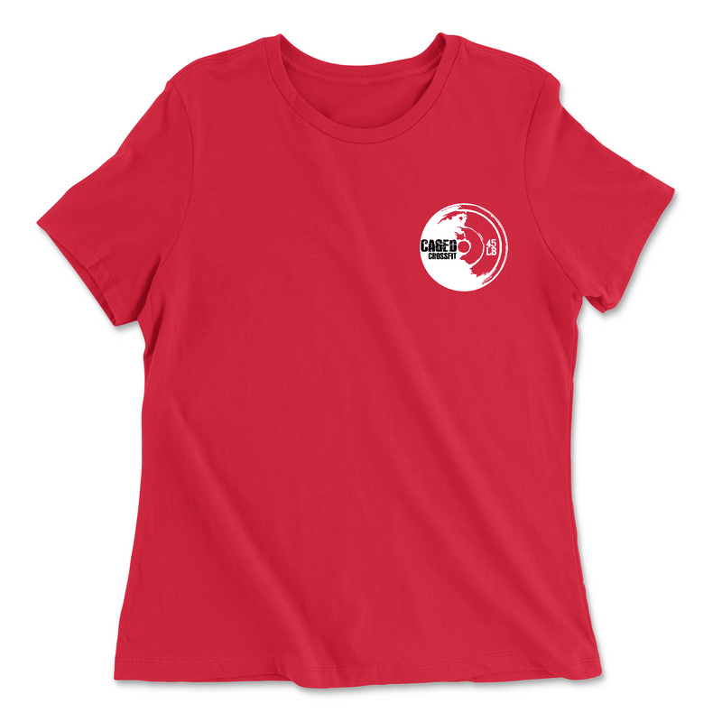 Womens 2X-Large RED Relaxed Jersey T-Shirt