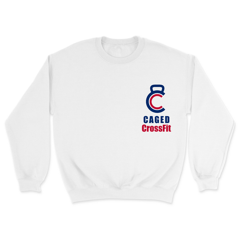 Mens 2X-Large WHITE Midweight Sweatshirt