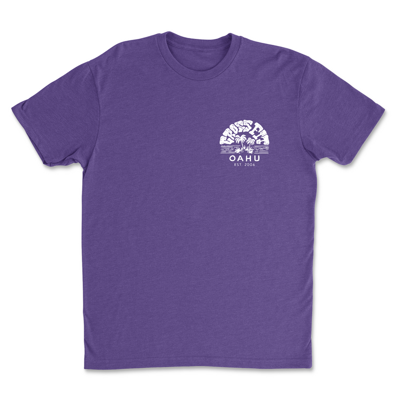 CrossFit Oahu Vintage Island (White) - Mens - T-Shirt