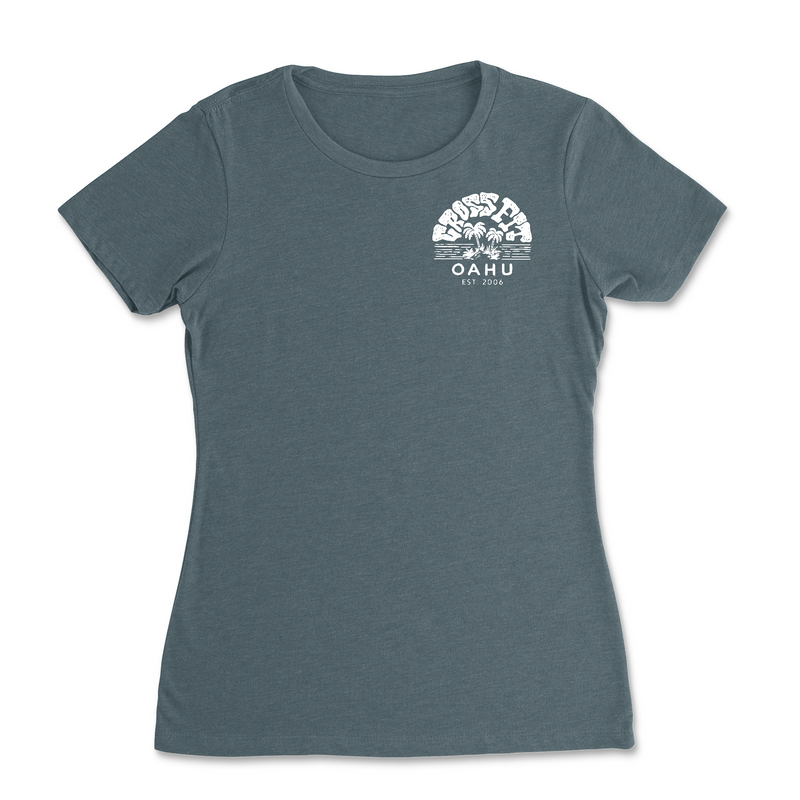 CrossFit Oahu Vintage Island (Rasta) - Womens - T-Shirt