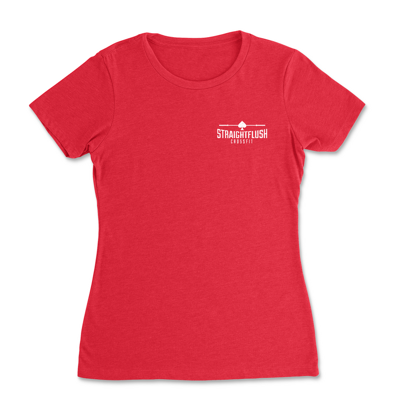Straight Flush CrossFit Vintage Spade Barbell - Womens - T-Shirt