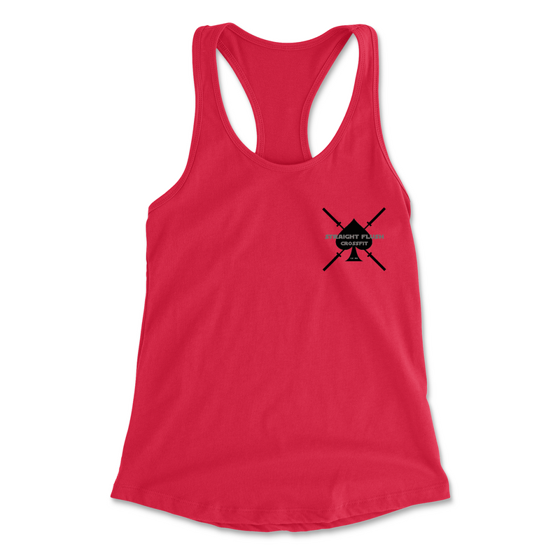 Straight Flush CrossFit Vintage Crossed Barbells - Womens - Tank Top