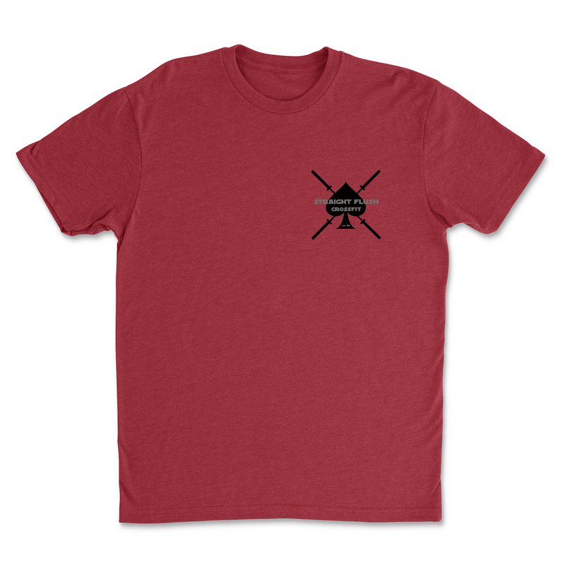 Straight Flush CrossFit Vintage Crossed Barbells - Mens - T-Shirt