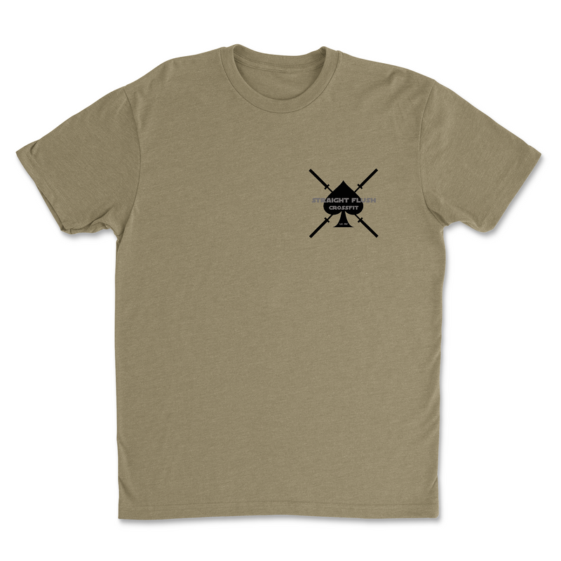 Straight Flush CrossFit Vintage Crossed Barbells - Mens - T-Shirt