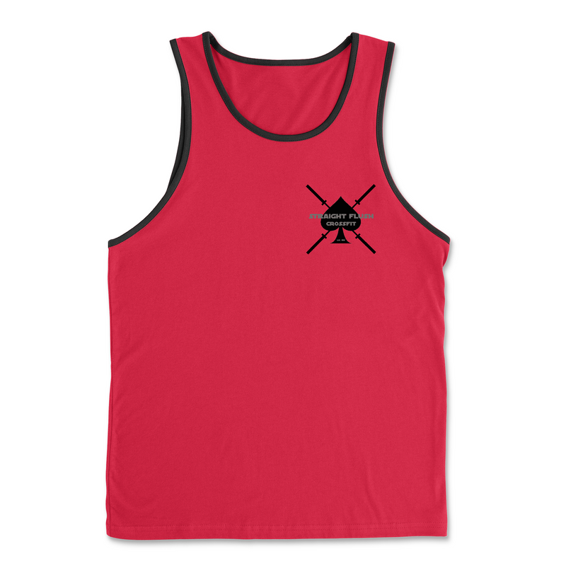 Straight Flush CrossFit Vintage Crossed Barbells - Mens - Tank Top